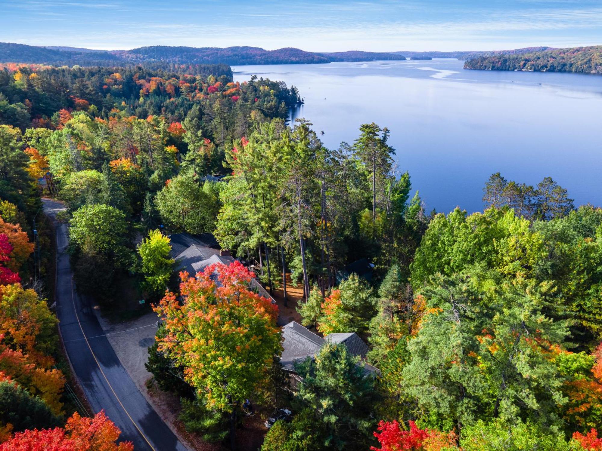 Muskoka Waterfront Retreat Villa Dwight Exteriör bild